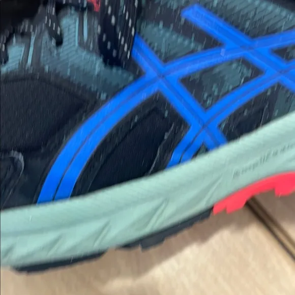 ASICS Men's Trail Running Shoes - Black and Blue