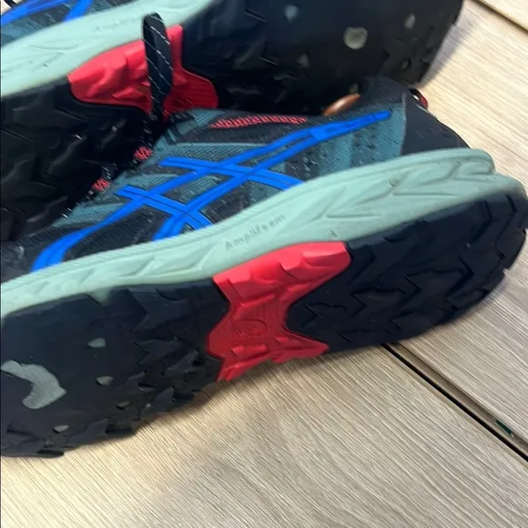 ASICS Men's Trail Running Shoes - Black and Blue