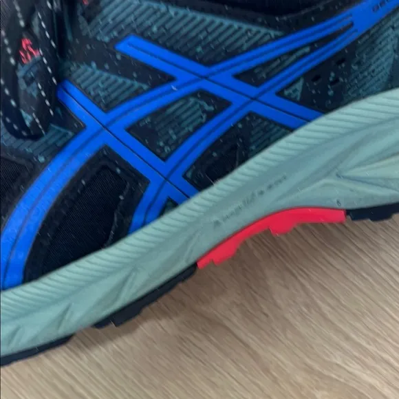 ASICS Men's Trail Running Shoes - Black and Blue
