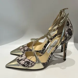 Authentic Jimmy Choo Python Print Heel