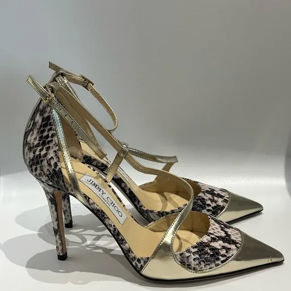 Authentic Jimmy Choo Python Print Heel