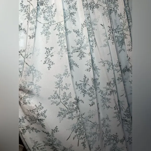 Azazie Keyla Blue Fern Floral Bridemaid Dress size A22