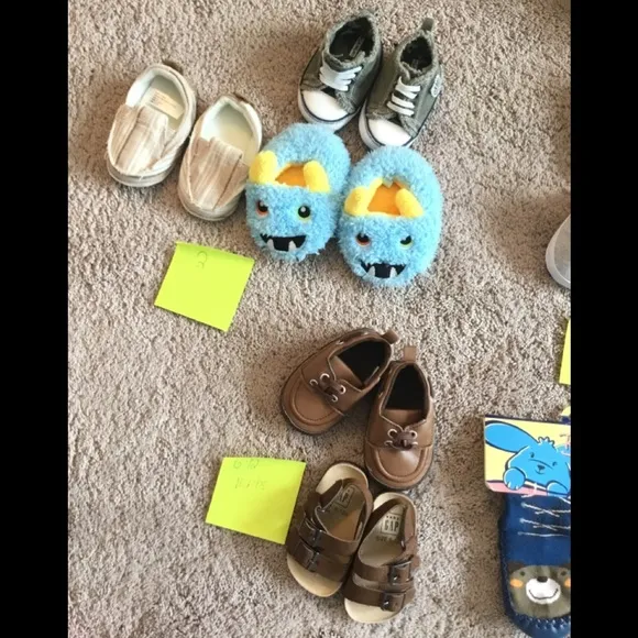 Baby Shoes Lot Of Thirteen Pair All Brand New