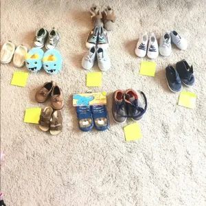 Baby Shoes Lot Of Thirteen Pair All Brand New