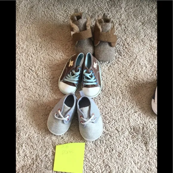 Baby Shoes Lot Of Thirteen Pair All Brand New