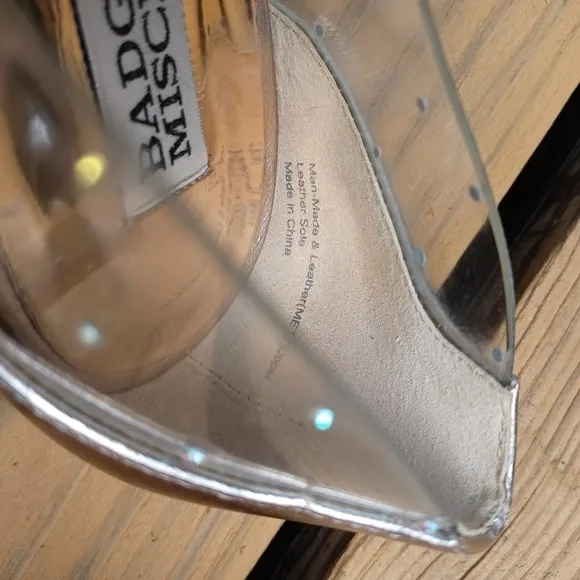 BADGLEY Mischka Crystal Embellished Heels Sz 10