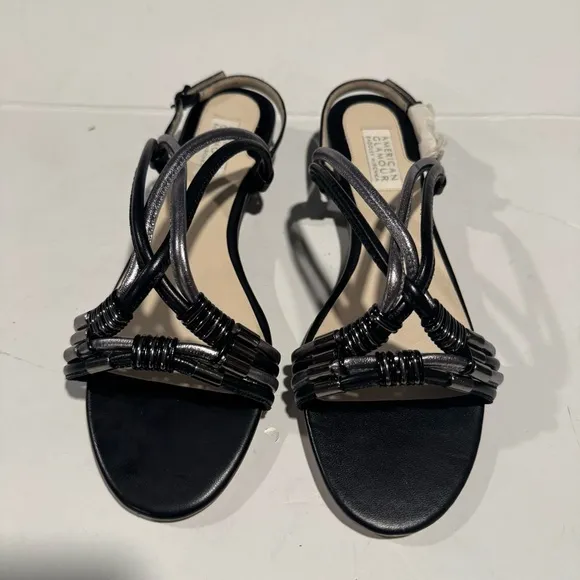 Badgley Mischka Strappy Leather Sandals Size 8M