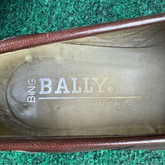 Bally Of Switzerland Loafer Shoes Mens 8.5 M Brown Leather Oxford Made In Italy