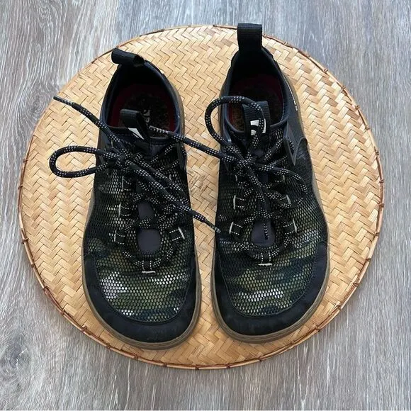 Barebarics rebel army green barefoot shoes trail running hiking men’s size 8