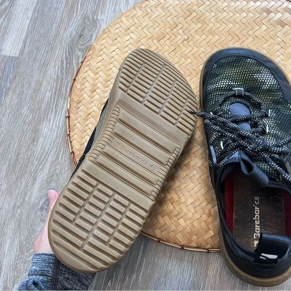 Barebarics rebel army green barefoot shoes trail running hiking men’s size 8
