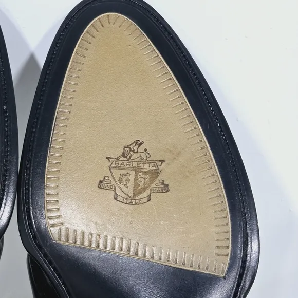 Barletta mens shoes leather black  size 11B