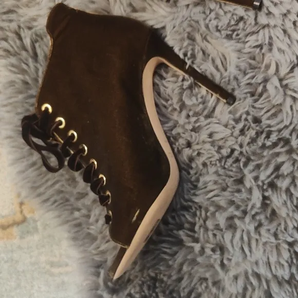 Beautiful Golden brown velvet bootie Jimmy Choo