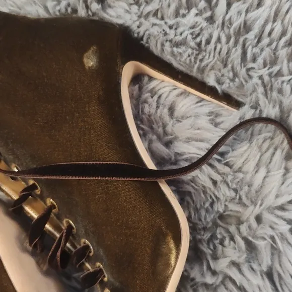 Beautiful Golden brown velvet bootie Jimmy Choo