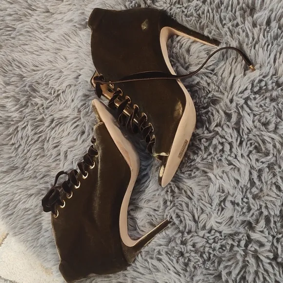 Beautiful Golden brown velvet bootie Jimmy Choo
