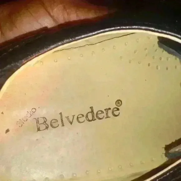 BELVEDERE MEN'S  LEATHER SHOES