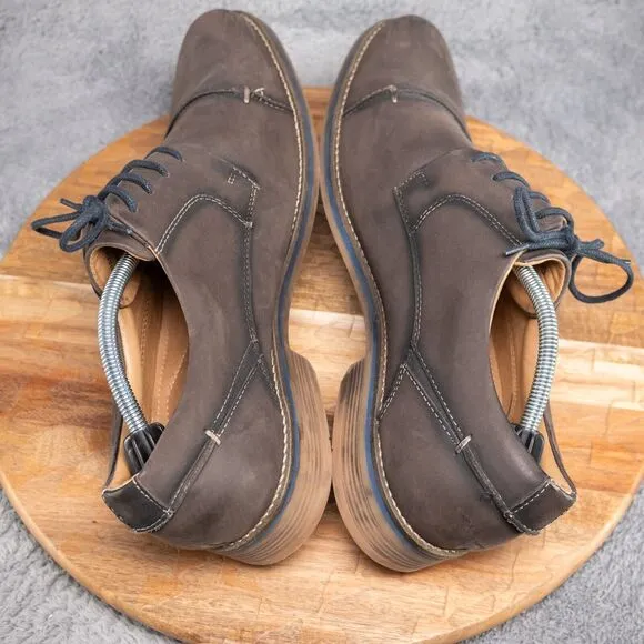 Belvedere Shoes Mens 13 D Paris Brown Gray Leather Oxford Mens Cap toe