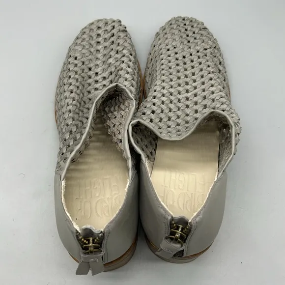 Bird of Flight Gray Woven Leather Shoes Size 10