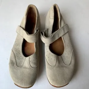 Birkenstock Footprints Pittsburgh Beige Suede Mary Jane Flat Comfort Shoes 42 11