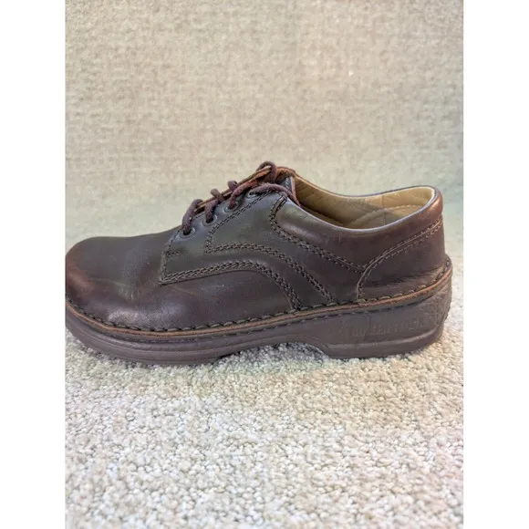 Birkenstock Shoes Mens Size 7 Brown Leather Derby Memphis Oxfords Lace Up