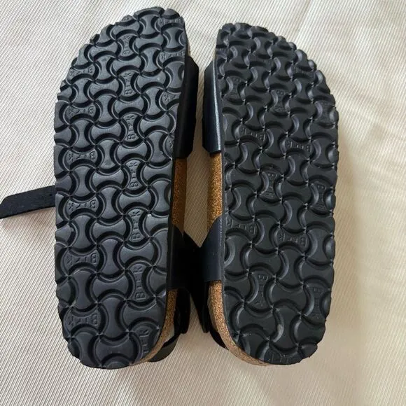 Birkenstock Womens Sandals Buckle Comfort Shoes Black EU 40 9-9.5 N