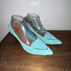 Biviel Marcy Pointed Kitten Cone Heel Shoes