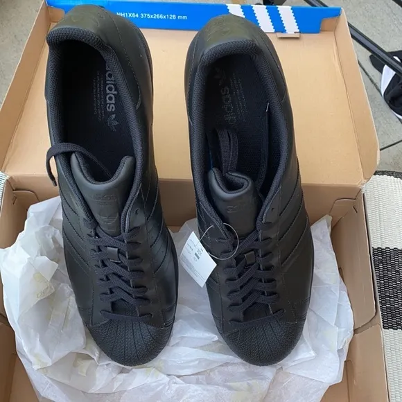 Black adidas Originals Men's Superstar‎ Shoes Sneaker