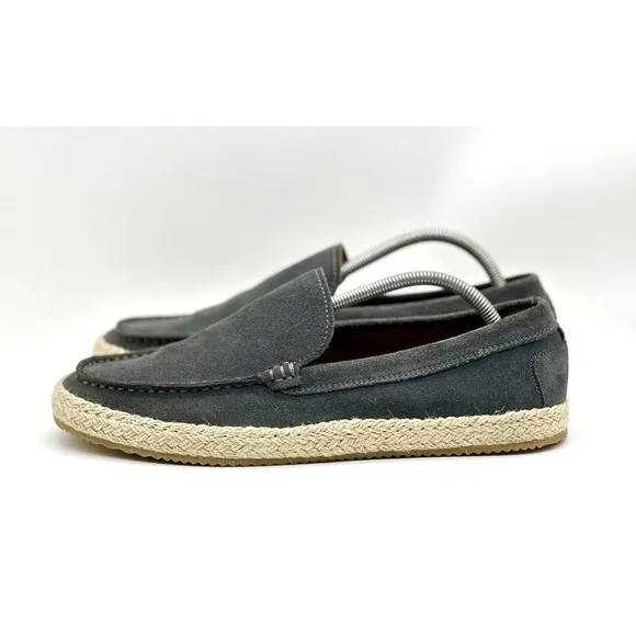Blake McKay Shoes Men 10.5 C11 Slip On Gray Suede Fashion Loafer