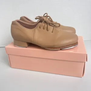 Bloch Girls Dance Tap Flex Shoes Tan Size 11.5