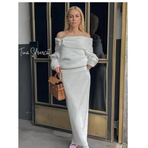 BLOGGER'S FAVE! Zara Knit Sweater White NWT