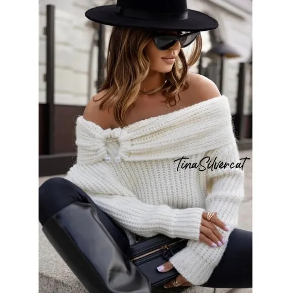 BLOGGER'S FAVE! Zara Knit Sweater White NWT