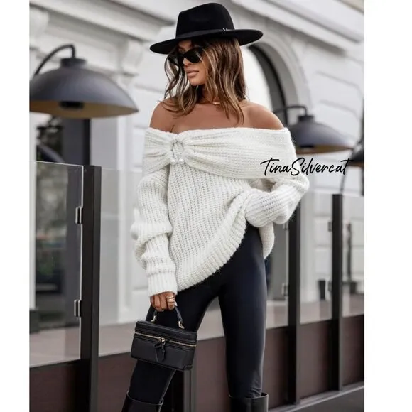 BLOGGER'S FAVE! Zara Knit Sweater White NWT