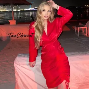 BLOGGER'S FAVE! Zara Red Satin Effect Mini Dress NWT