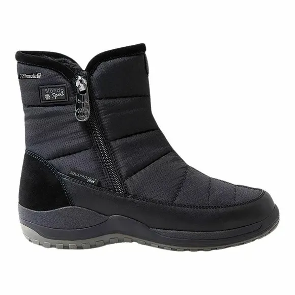 Blondo Sport Audrey Aqua Protect Leather Winter Boots Shoes Size 10 Medium NEW