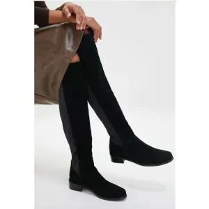 Blondo Tall Black Suede Velma Waterproof Boots Size 8.5