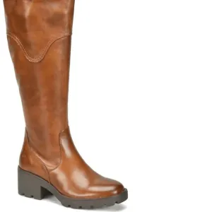 Born Gabriella Knee High Leather Boots Size 8.5 Brown Leather NEW NWOB $220