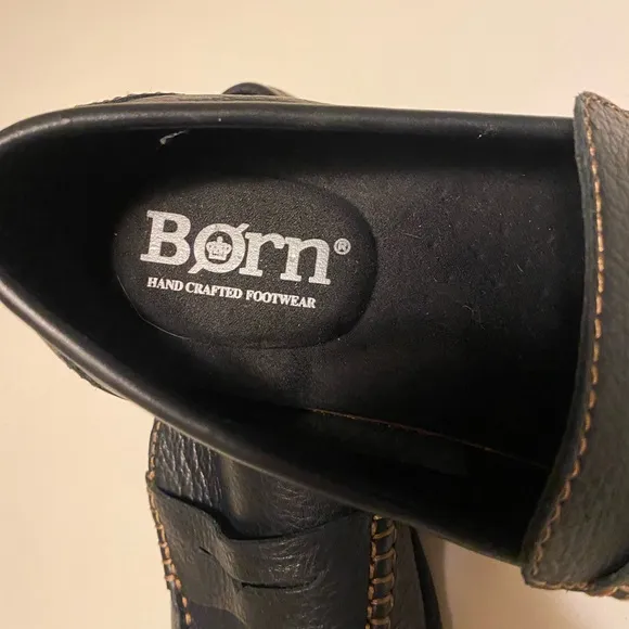 Born Mens Leather Andes Penny Loafer Oxford shoes sz 8