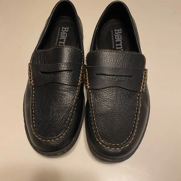 Born Mens Leather Andes Penny Loafer Oxford shoes sz 8