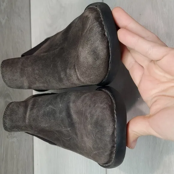 Born Women Dallia Comfort Ankle Suede Heels Boots shoes sz 10M