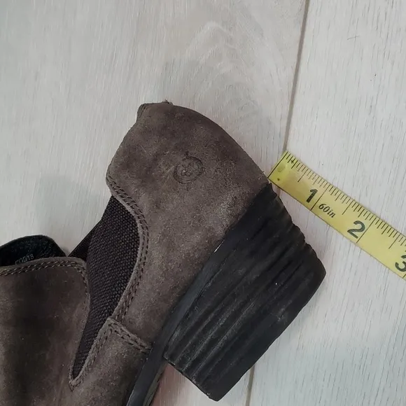 Born Women Dallia Comfort Ankle Suede Heels Boots shoes sz 10M