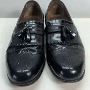 Bostonian Classics Black Tasseled Wingtip Leather Shoes