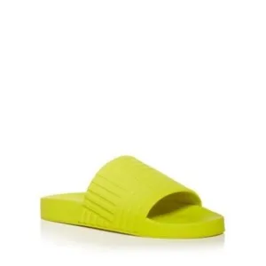 BOTTEGA VENETA Womens Green Raised Pattern Rubber Carpet Open Sandals Shoes 42