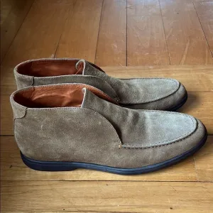 Bravo Moc Toe Suede Boot in Truffle by Norman Stockton Size 11