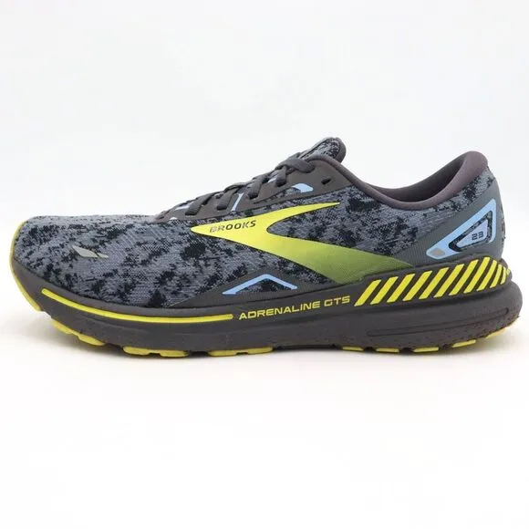 Brooks Adrenaline GTS 23 Mens Sz 13D Gray Blue Camo Running Sneakers 1103911D404