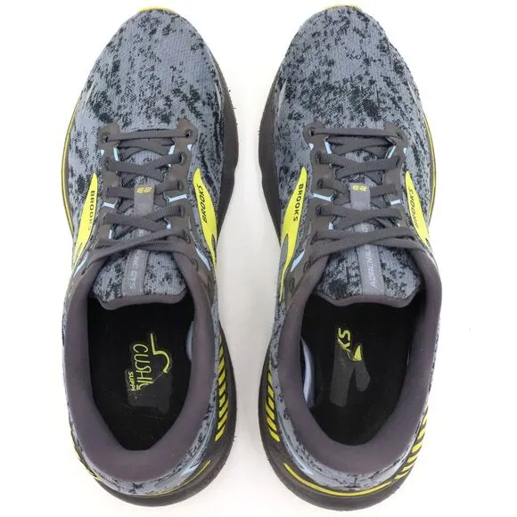 Brooks Adrenaline GTS 23 Mens Sz 13D Gray Blue Camo Running Sneakers 1103911D404