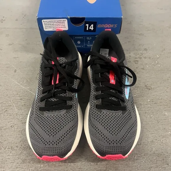 Brooks &quot;Revel 6&quot; Women's All-Day Running Shoes Victoria Blue/Black/Springbud 6 D
