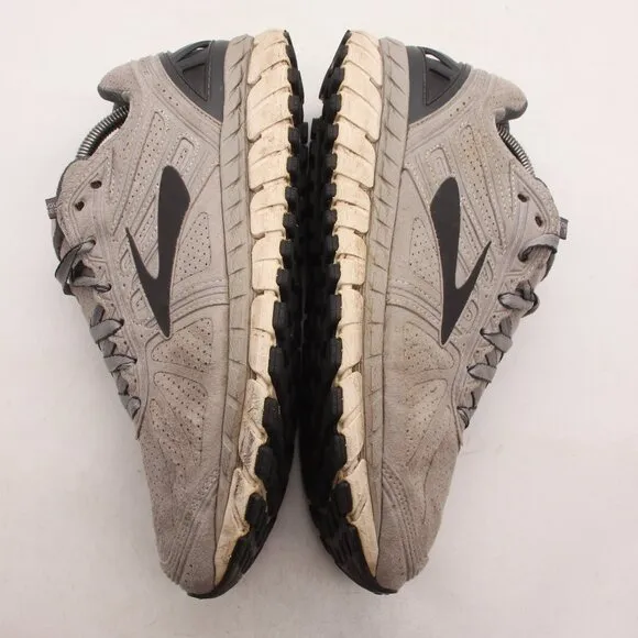 Brooks Beast 16 Men's 9 D Shoes Gray Walking Suede Comfort Sneaker 1102511D153