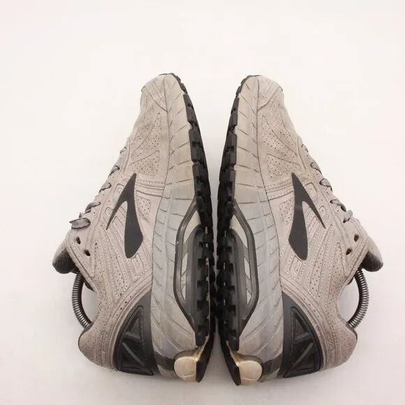 Brooks Beast 16 Men's 9 D Shoes Gray Walking Suede Comfort Sneaker 1102511D153