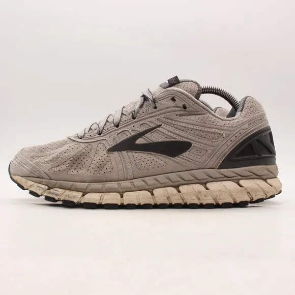 Brooks Beast 16 Men's 9 D Shoes Gray Walking Suede Comfort Sneaker 1102511D153