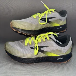 Brooks Catamount Gray Green Black Trail Running Shoes Sneakers Mens Size 13