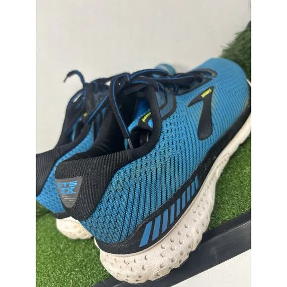 Brooks Mens Adrenaline GTS 20 XX Blue/Black Running Shoes Sneakers Size 12